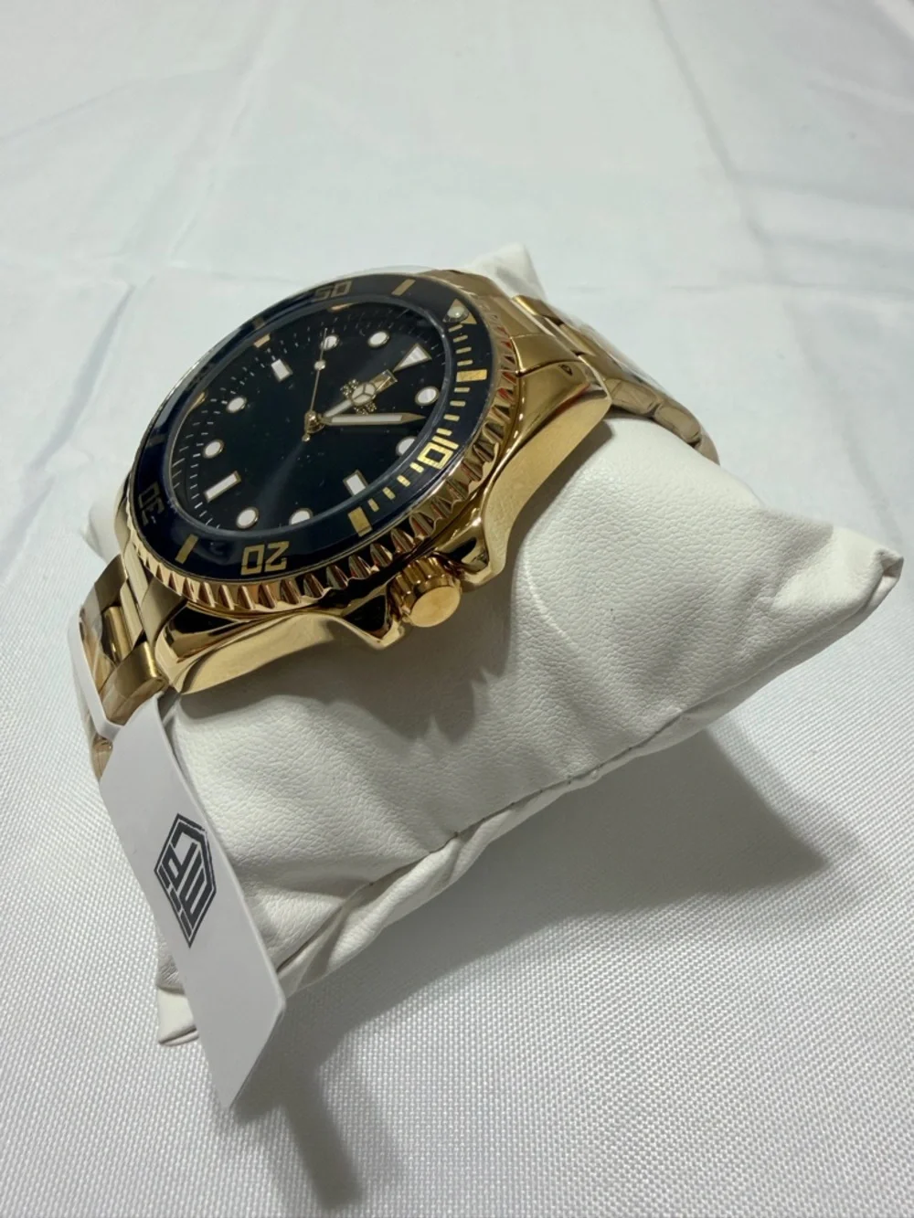 Montres Prestige X by Invicta Gold Tone Diver Style Watch with Black Dial Men’s